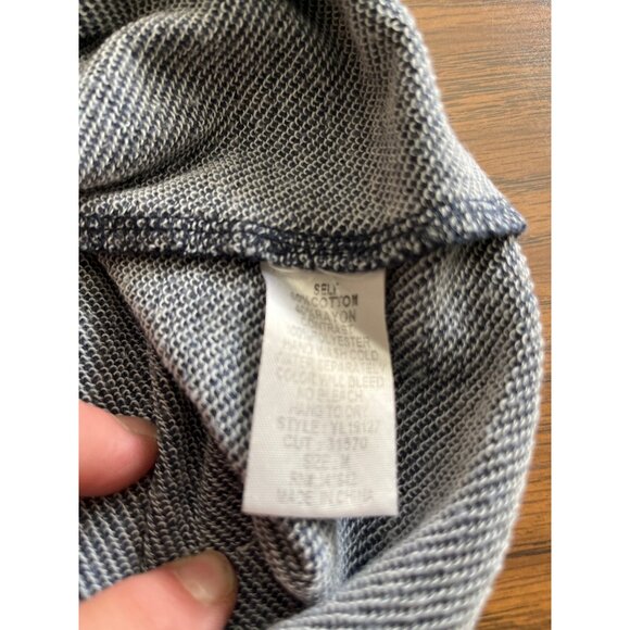 Ya Los Angeles blue brown long sleeved dress with arm patches size Medium - Picture 6 of 7